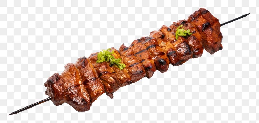 PNG  Kebab meat food pork. AI generated Image by rawpixel.