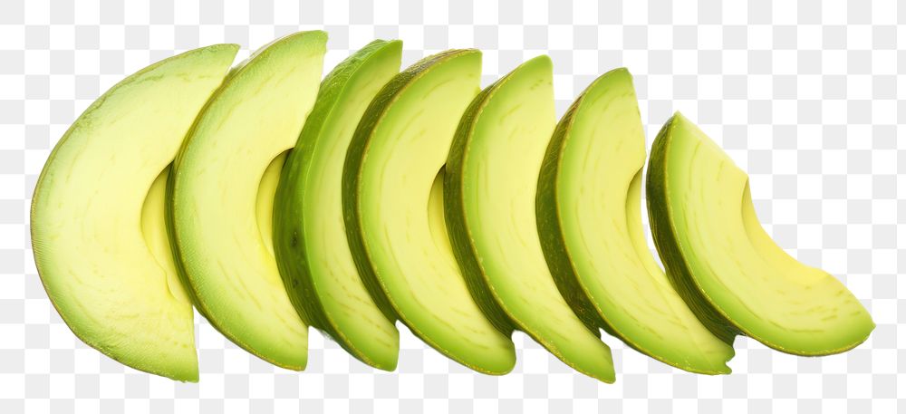 PNG Sliced avocado fruit plant food. AI generated Image by rawpixel.