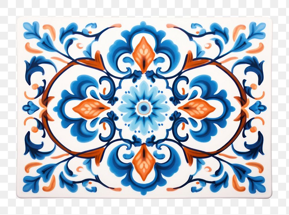 PNG Tile pattern art creativity. AI generated Image by rawpixel.