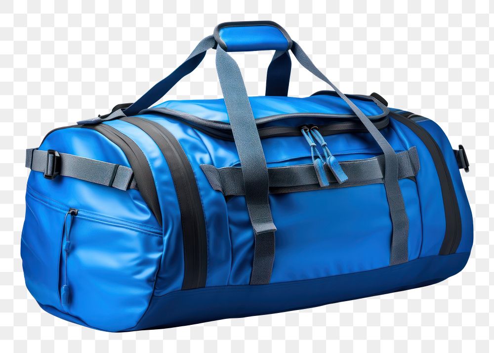PNG Sport bag luggage handbag blue. AI generated Image by rawpixel.