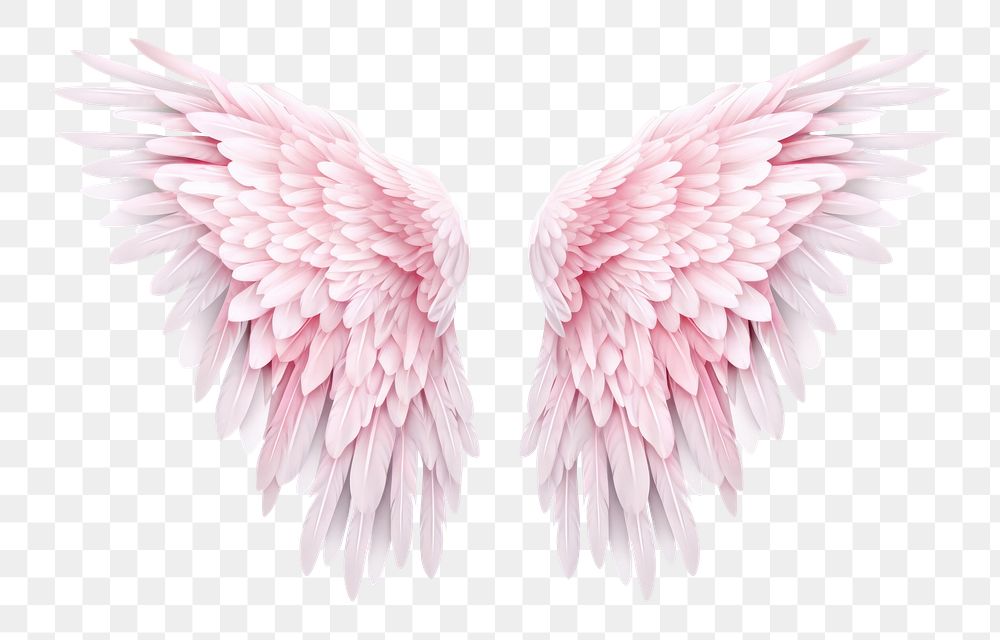 PNG Angel petal wing bird. AI generated Image by rawpixel.