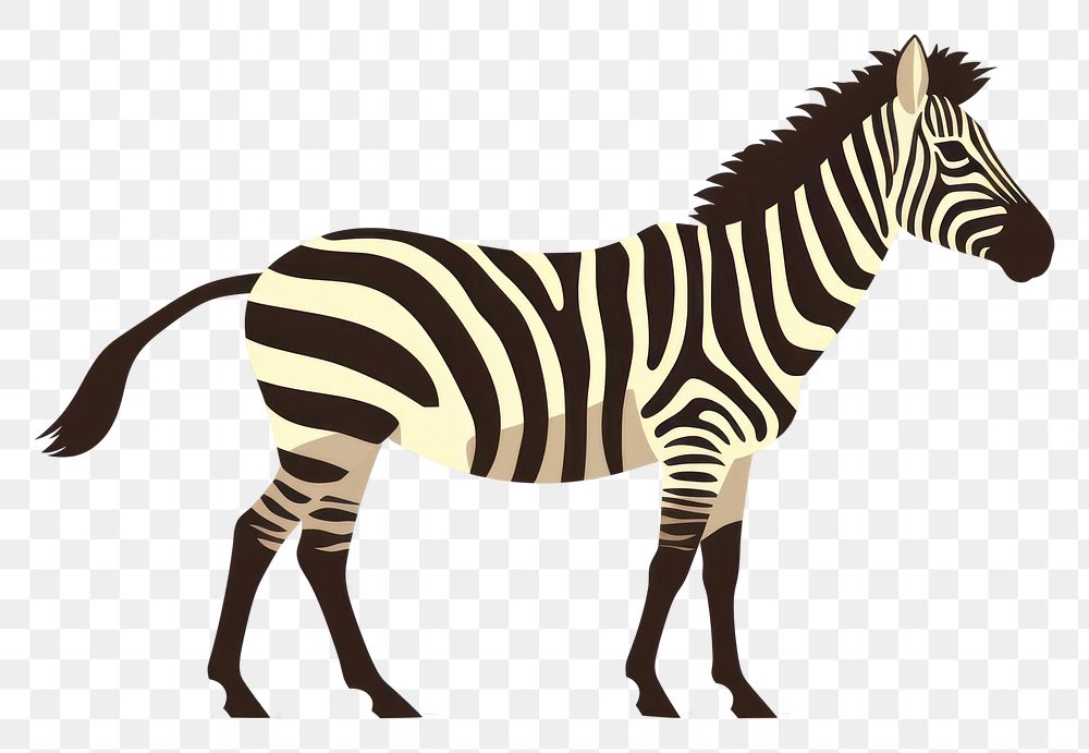 PNG Zebra zebra wildlife animal. 