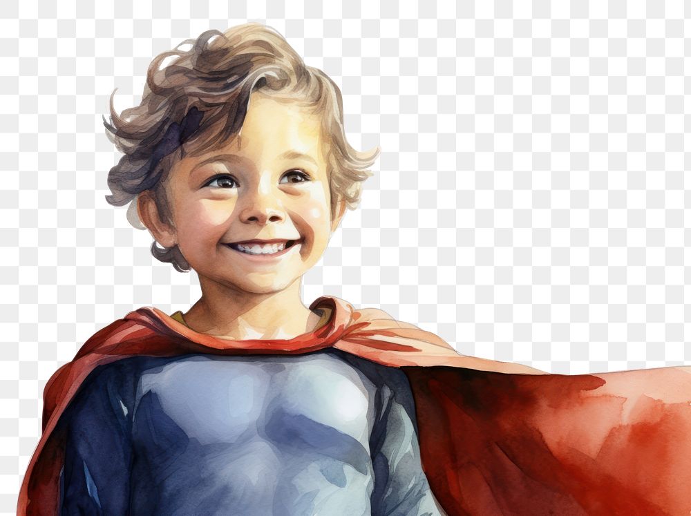 PNG Superhero portrait female child. AI generated Image by rawpixel.