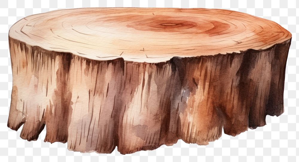 PNG Rustic wood log plant table tree. AI generated Image by rawpixel.