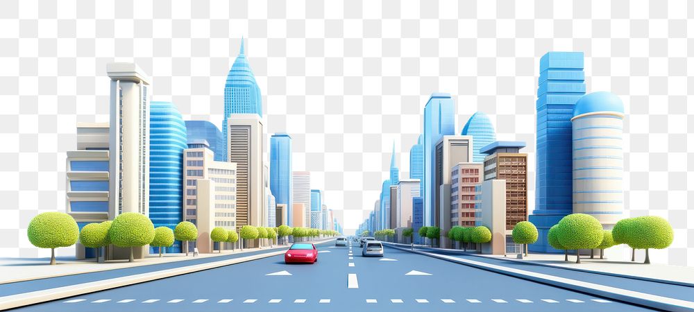 PNG City road car architecture | Premium PNG - rawpixel