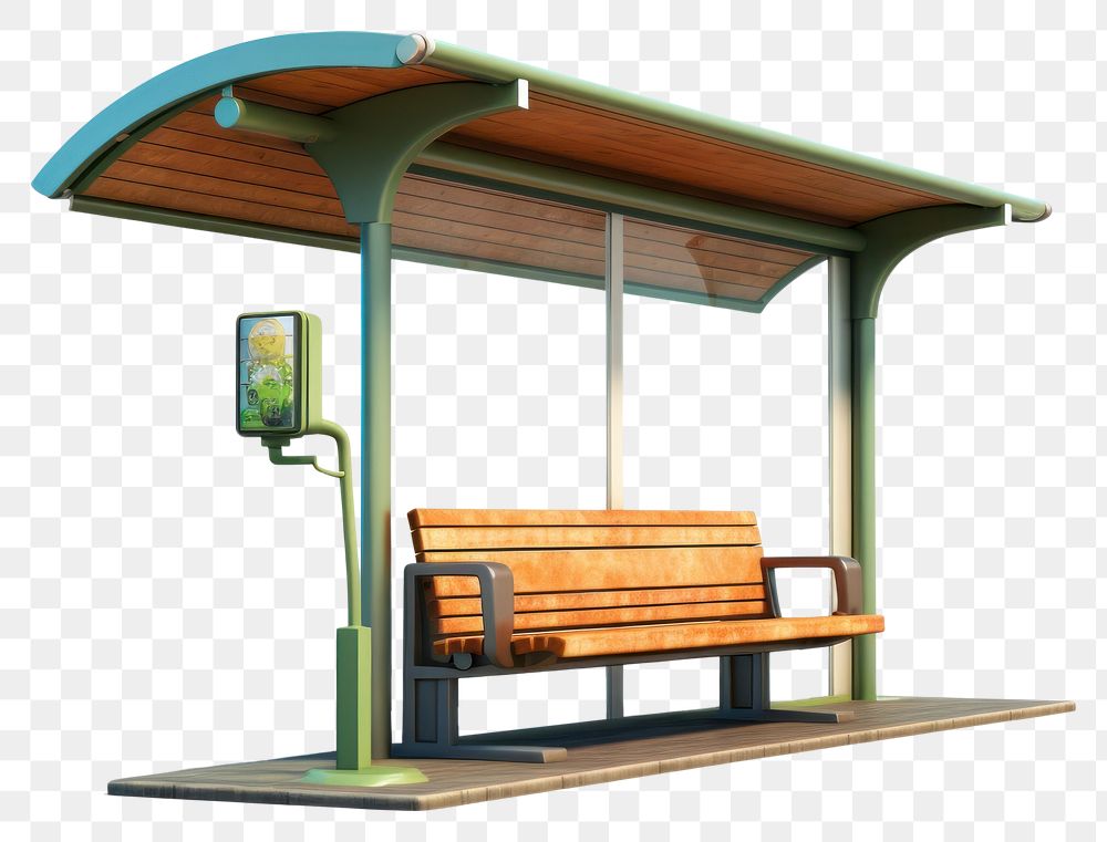 PNG Bus stop architecture outdoors bench. AI generated Image by rawpixel.