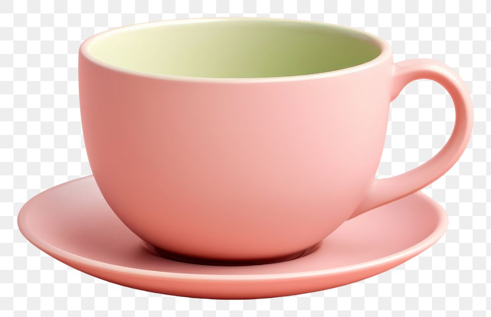 PNG Cup saucer coffee drink. 