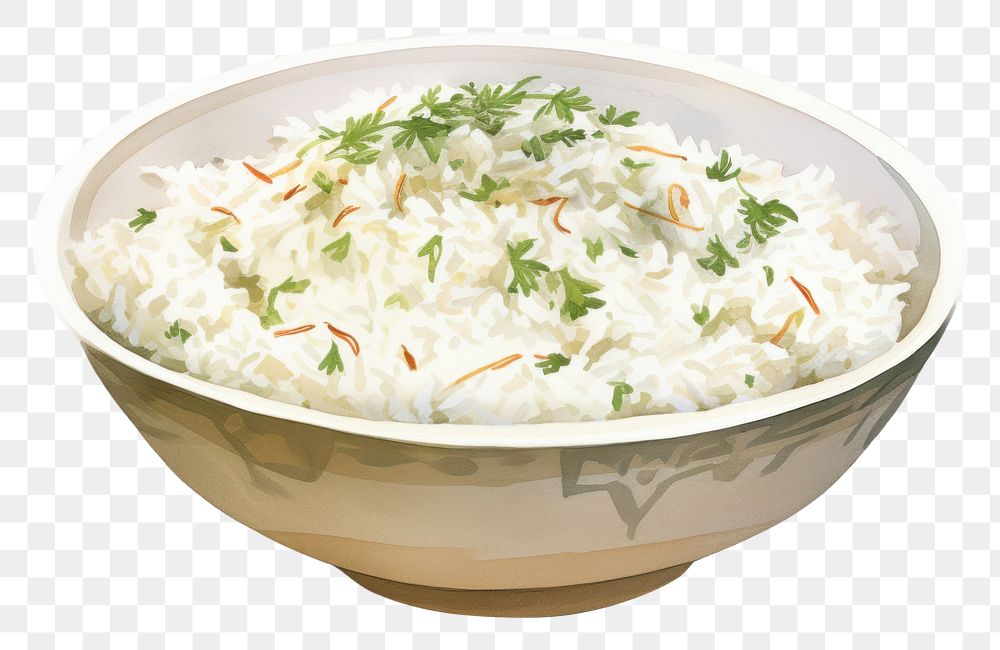 PNG  Arabic rice dish plate food vegetable. AI generated Image by rawpixel.