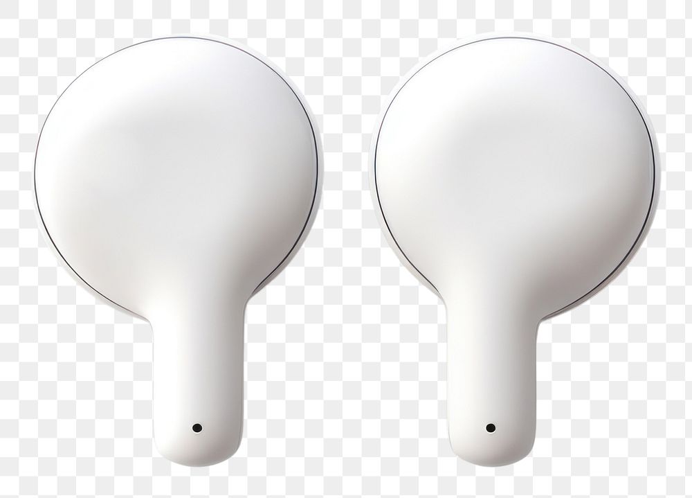 PNG  Bluetooth earbuds white  electronics. AI generated Image by rawpixel.