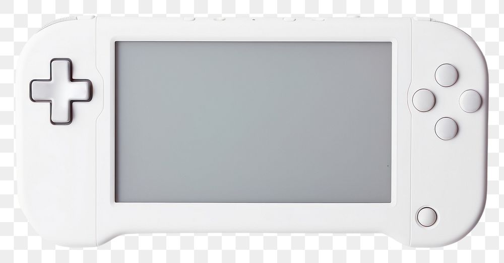 PNG  Handheld gaming device electronics screen white. AI generated Image by rawpixel.