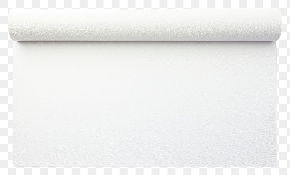 PNG  Yoga mat s paper white