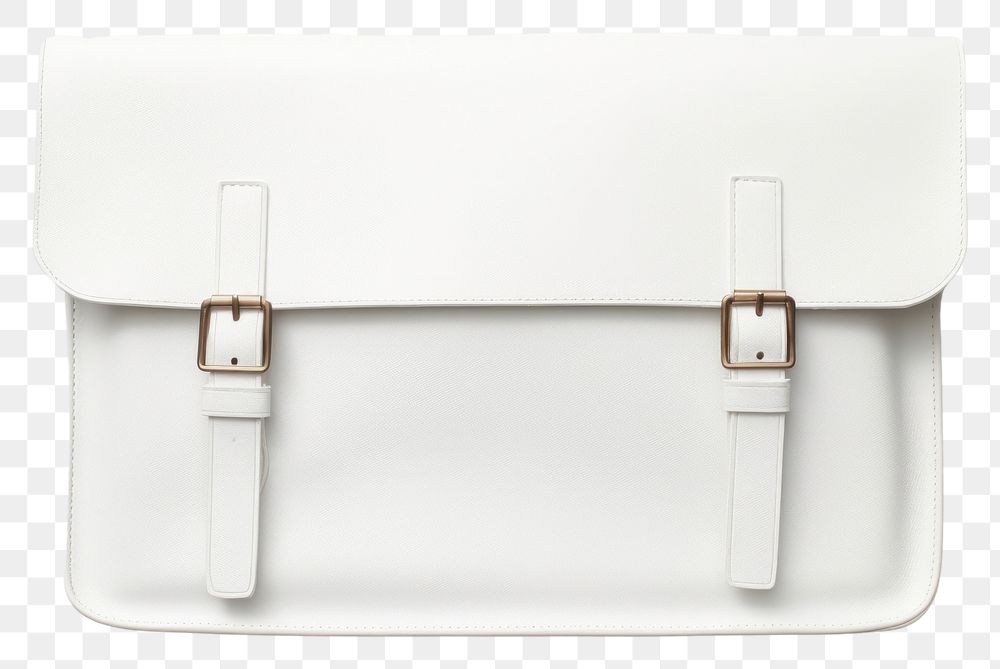 PNG  Messenger bags handbag buckle white. AI generated Image by rawpixel.