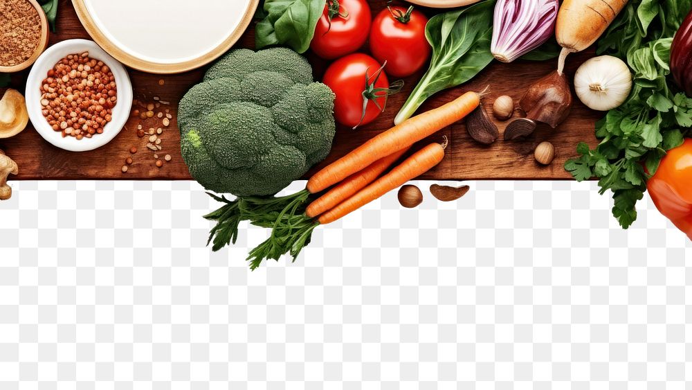 PNG food nutrition border, transparent background. AI generated Image by rawpixel