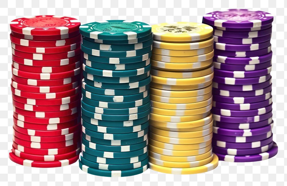 PNG Stacked Poker Chips gambling casino poker. 