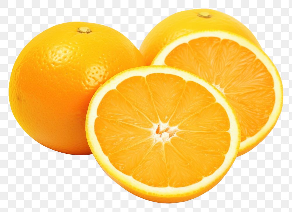 PNG Orange sliced grapefruit lemon plant. AI generated Image by rawpixel.