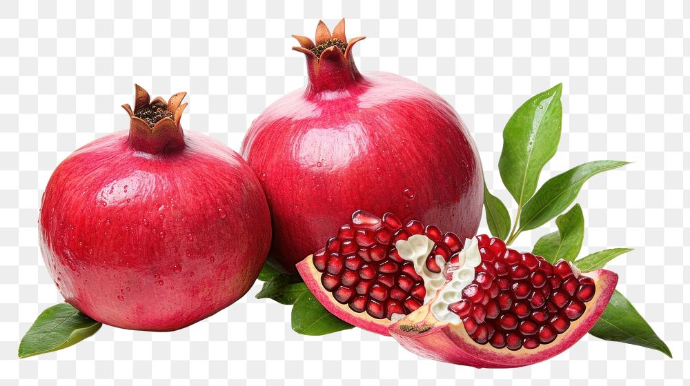 PNG Pomegranate fruit plant food. AI generated Image by rawpixel.