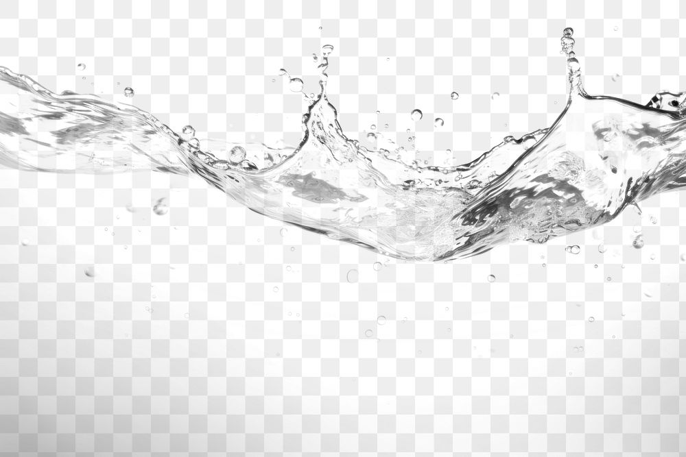 Water effect png, transparent background