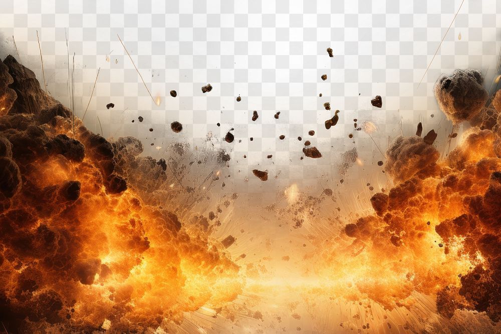Bomb explosion effect png, transparent background