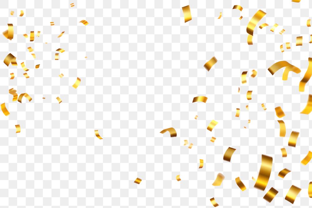 PNG Confetti effect backgrounds paper gold. AI generated Image by rawpixel.