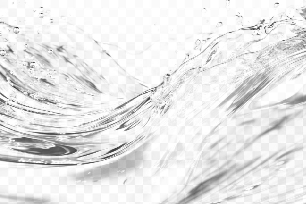 Water wave effect png, transparent background