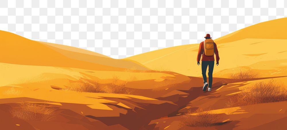 PNG climbing mountain border illustration. AI generated image by rawpixel.