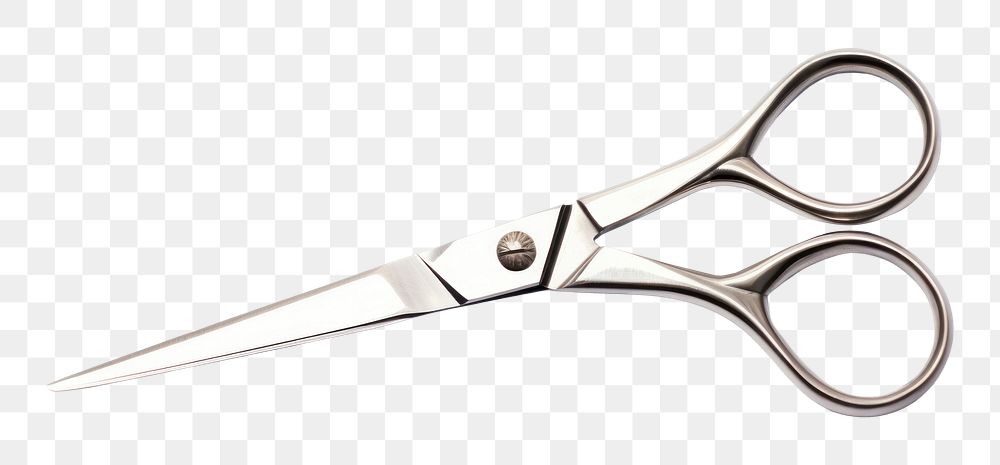 PNG Chrome steel scissors white background weaponry shears. AI generated Image by rawpixel.
