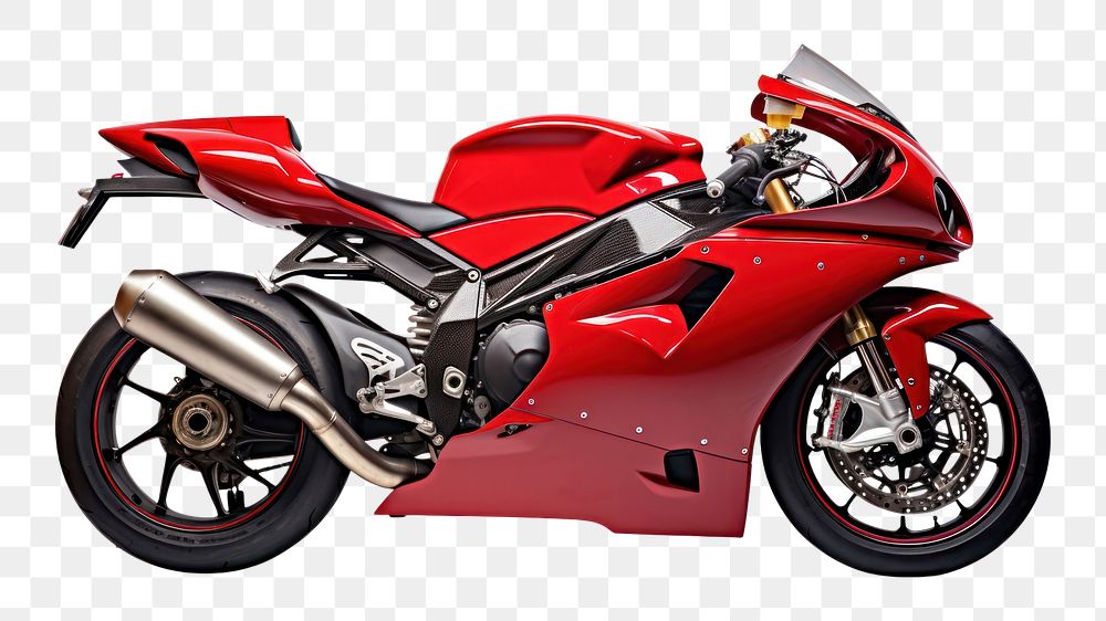PNG Red sport bike motorcycle vehicle sports. AI generated Image by rawpixel.
