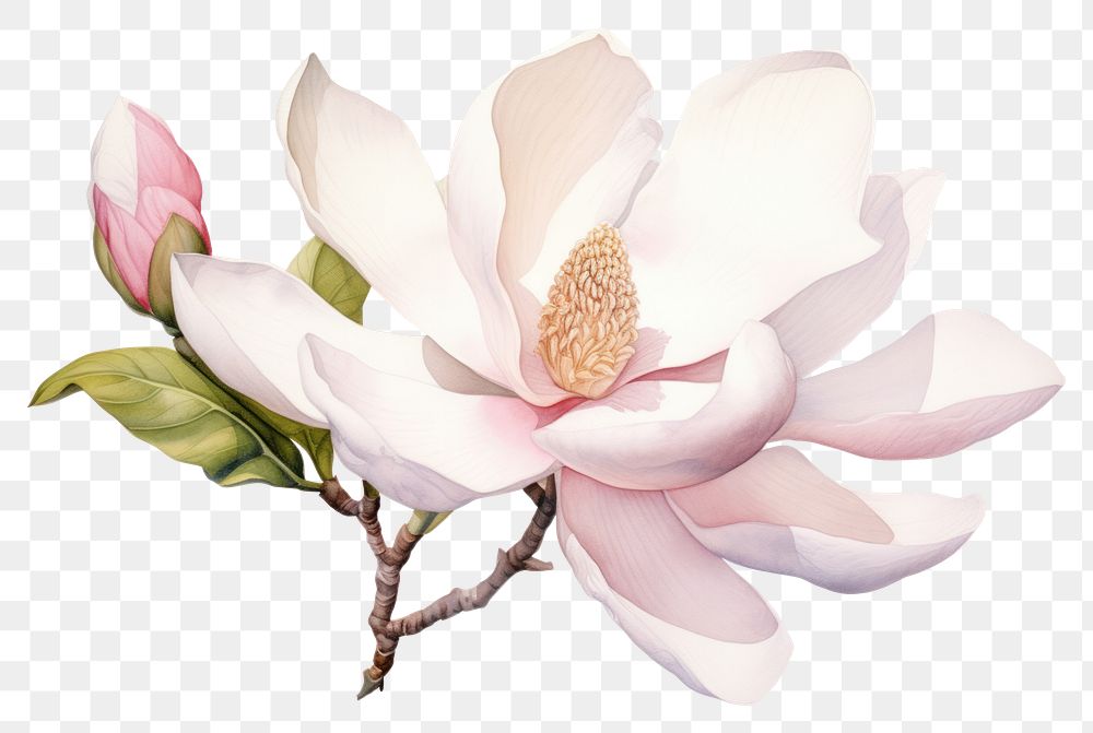 PNG  A magnolia flower blossom petal