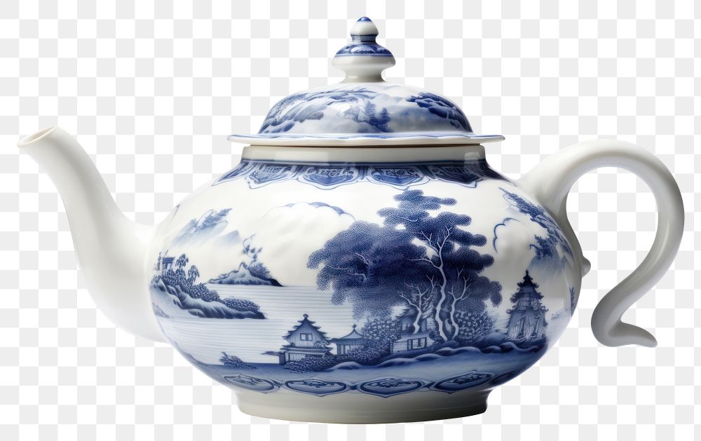 PNG Chinese tea pot porcelain pottery teapot. AI generated Image by rawpixel.