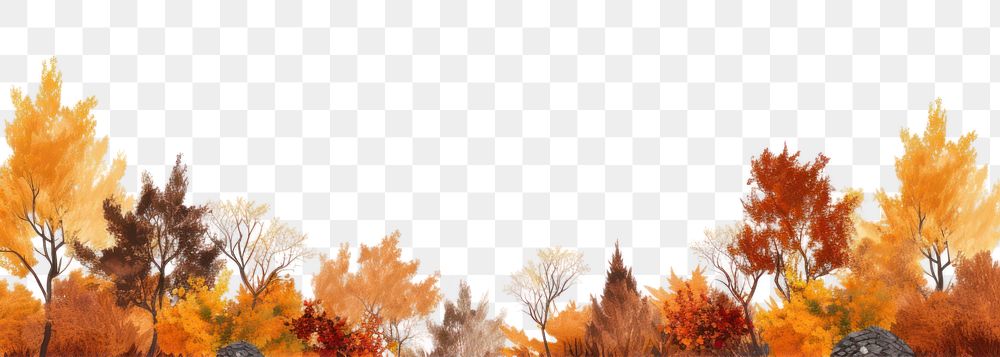 PNG Autumn forest backgrounds outdoors nature. AI generated Image by rawpixel.