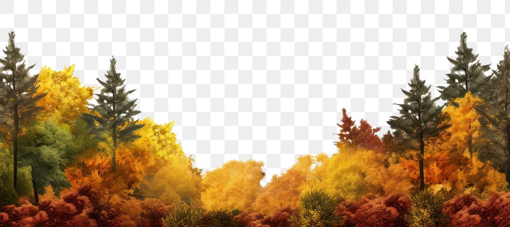 PNG Autumn forest landscape outdoors nature. AI generated Image by rawpixel.