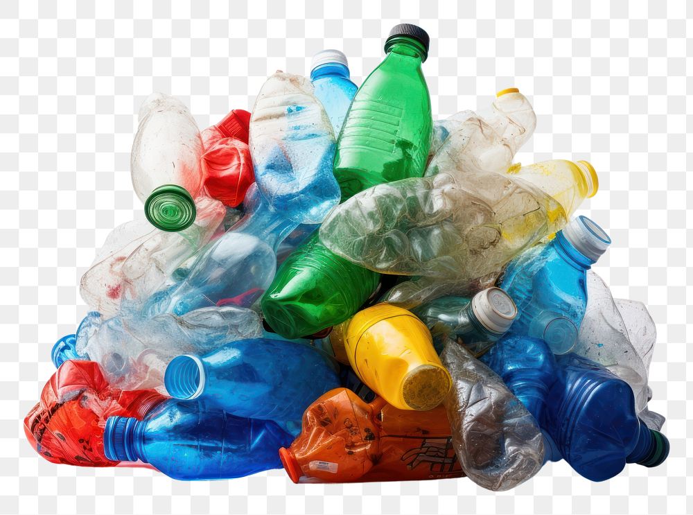 PNG Plastic bottle abundance variation. AI generated Image by rawpixel.