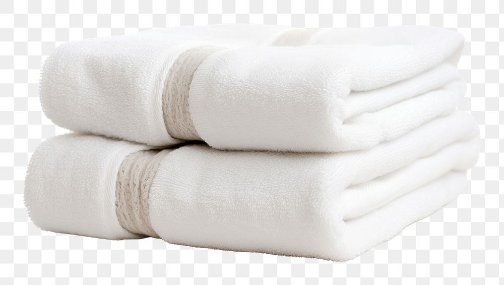 PNG Spa towels white white background simplicity. 