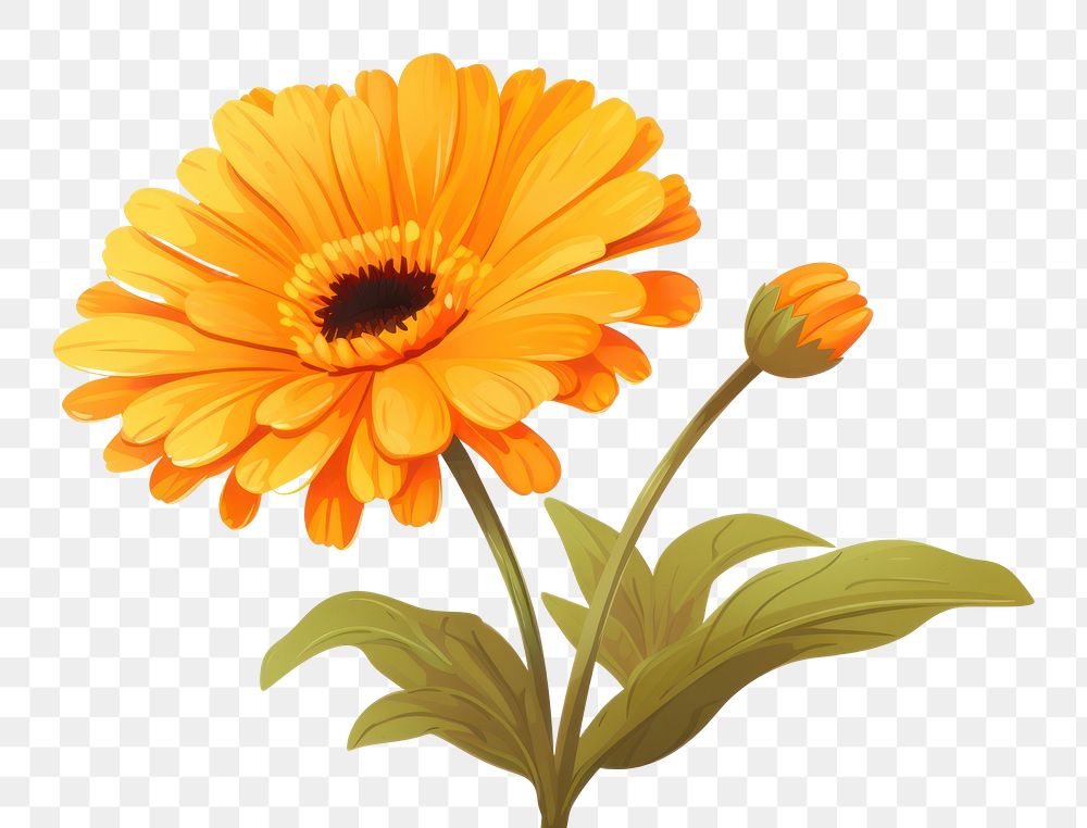 PNG Calendula flower calendula sunflower. 