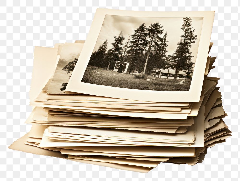 PNG Old photos art white background document. AI generated Image by rawpixel.