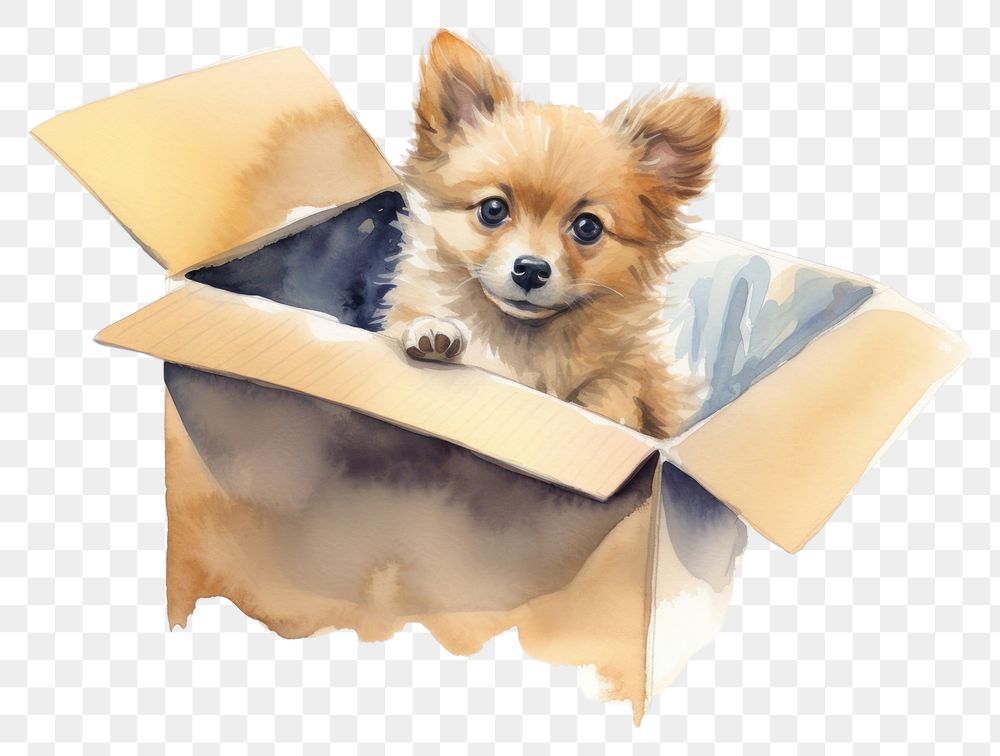 PNG Mammal animal paper puppy.