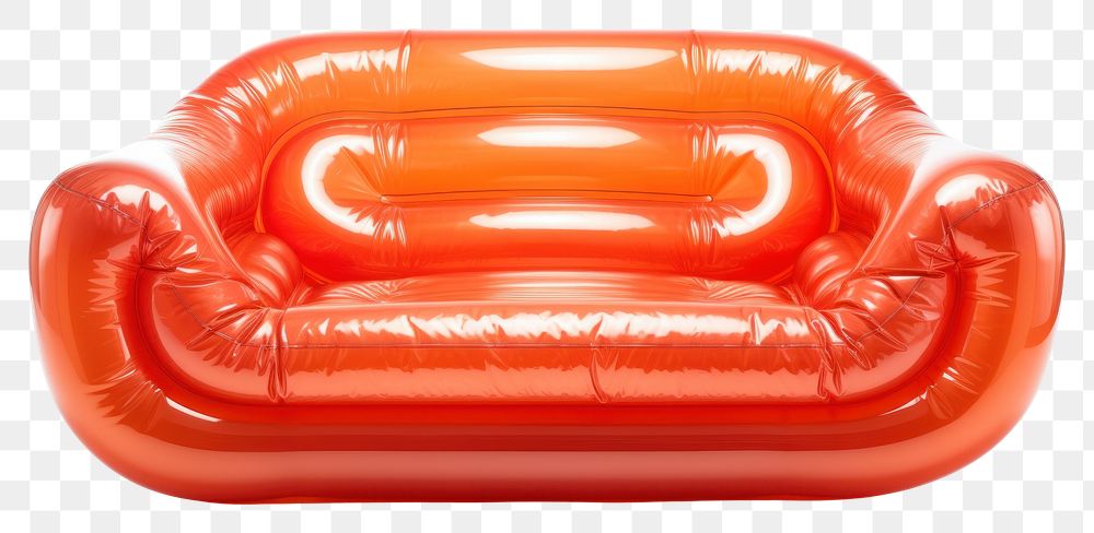 PNG  A inflatable chili sofa furniture  absence. AI generated Image by rawpixel.