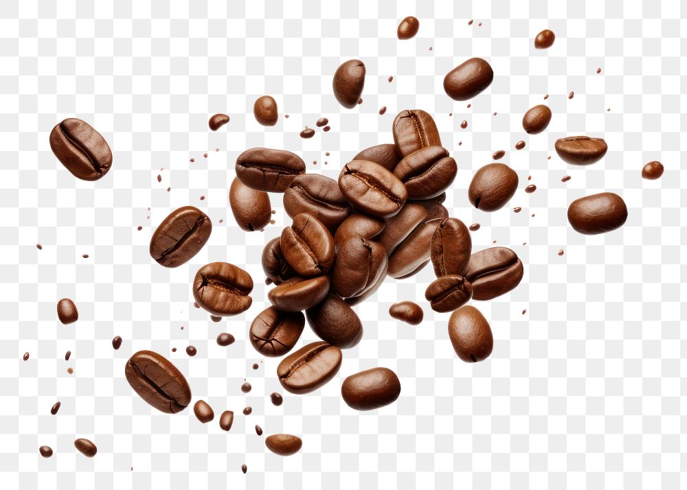 PNG Coffee beans coffee white background coffee beans