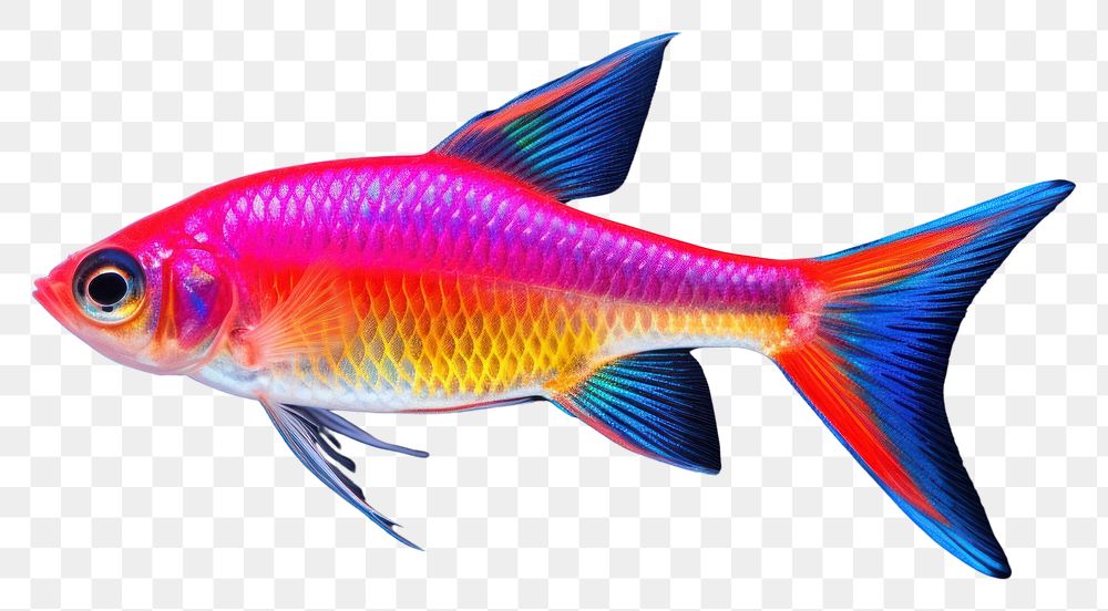 PNG Neon tetra goldfish animal pomacanthidae. AI generated Image by rawpixel.