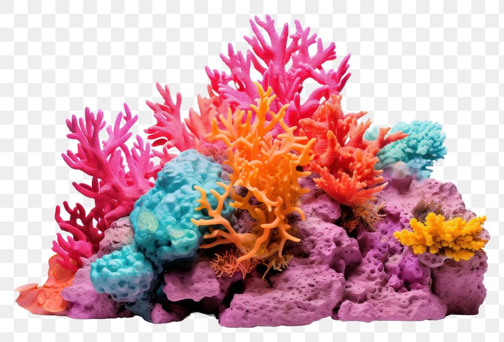 PNG Coral reef aquarium nature sea. AI generated Image by rawpixel.