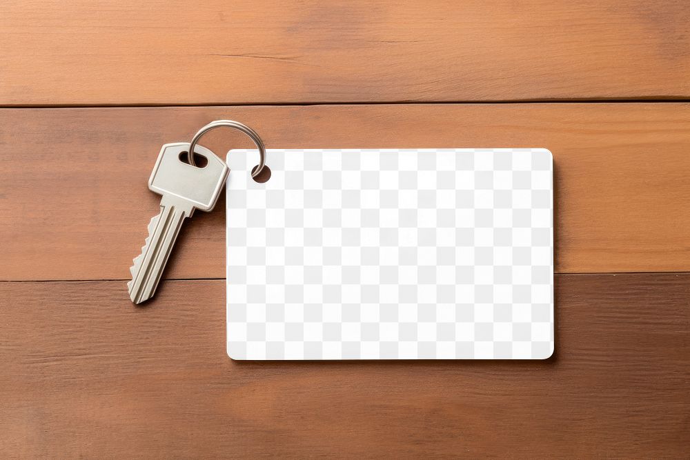 Keycard, png transparent mockup