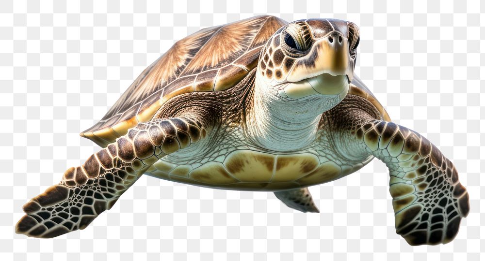 PNG Sea turtle swimming reptile animal. AI generated Image by rawpixel.
