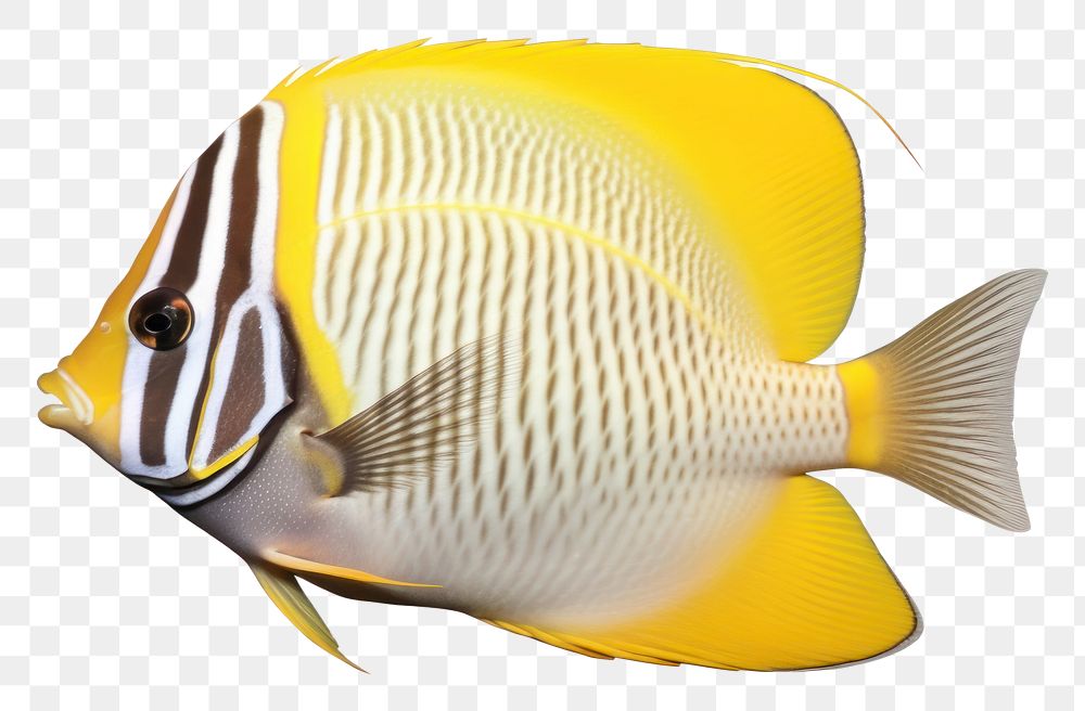 PNG A loyal angel fish animal sea white background. AI generated Image by rawpixel.
