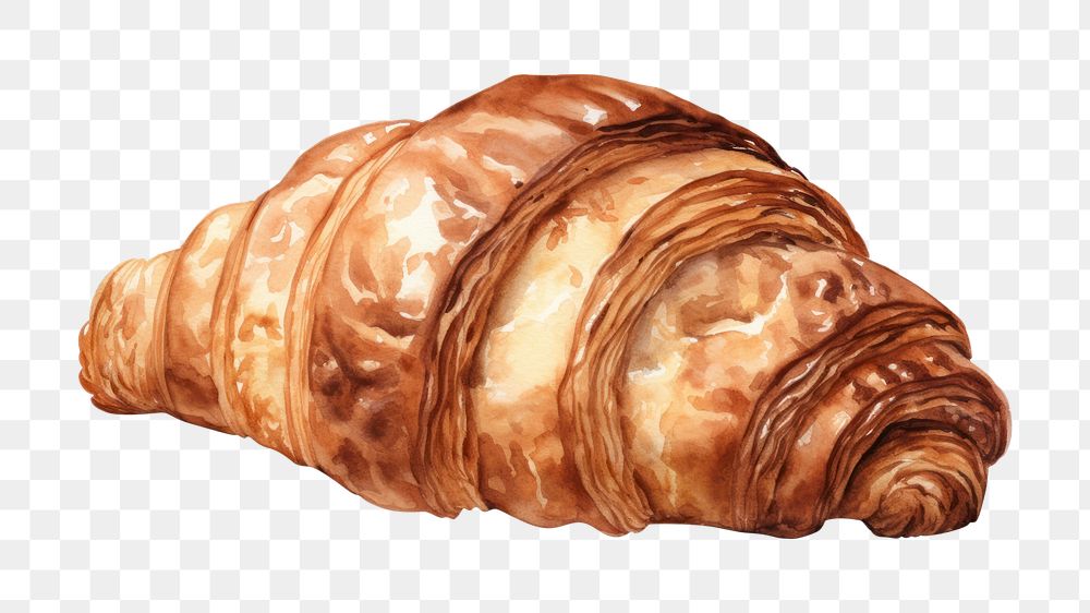 PNG Croissant bread food white background. AI generated Image by rawpixel.