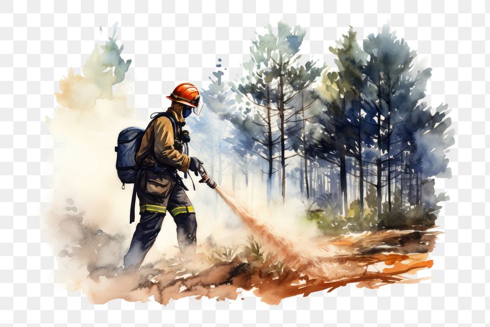 PNG Firefighter Unifrom fire firefighter helmet. AI generated Image by rawpixel.