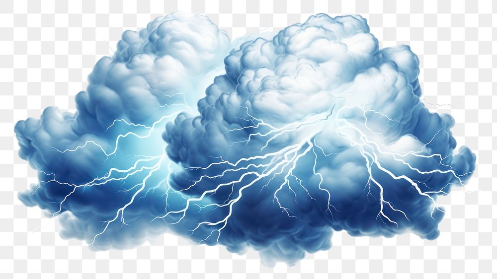 PNG Lightning storm thunderstorm nature. AI generated Image by rawpixel.