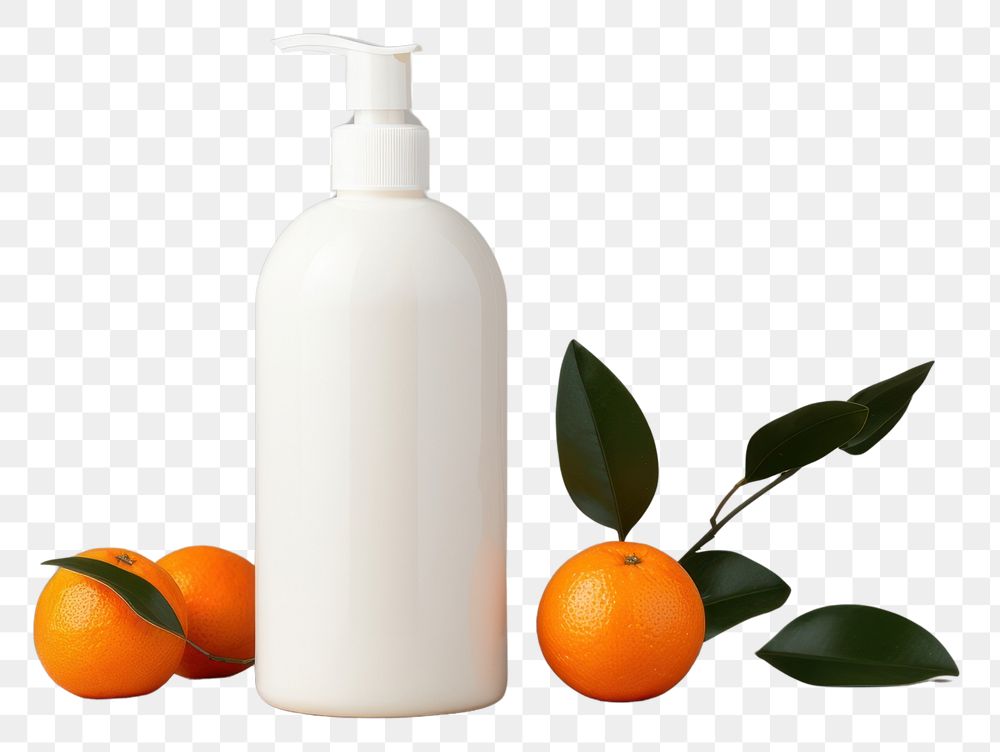 PNG Orange bottle grapefruit plant. AI generated Image by rawpixel.