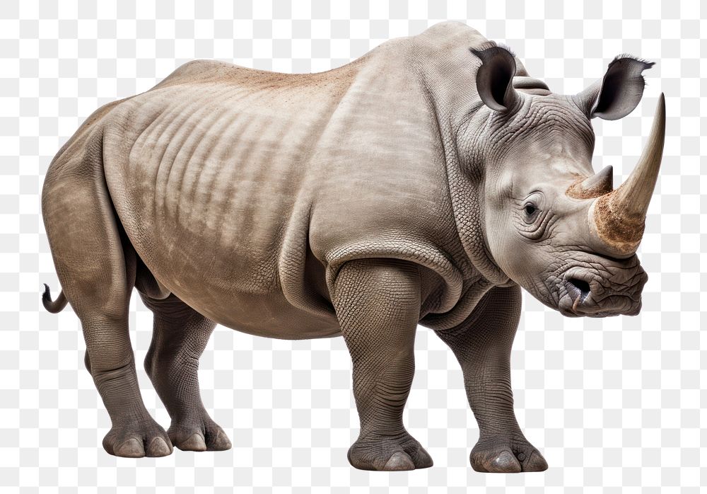 PNG Rhino wildlife animal mammal. AI generated Image by rawpixel.