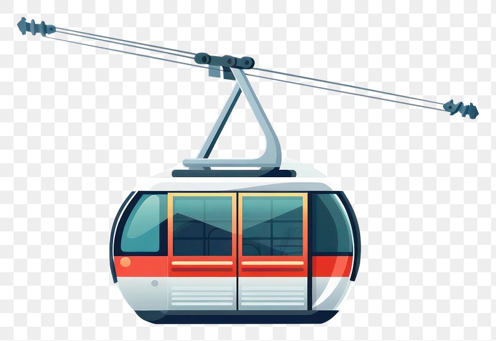 PNG Cable car vehicle transportation architecture. AI generated Image by rawpixel.