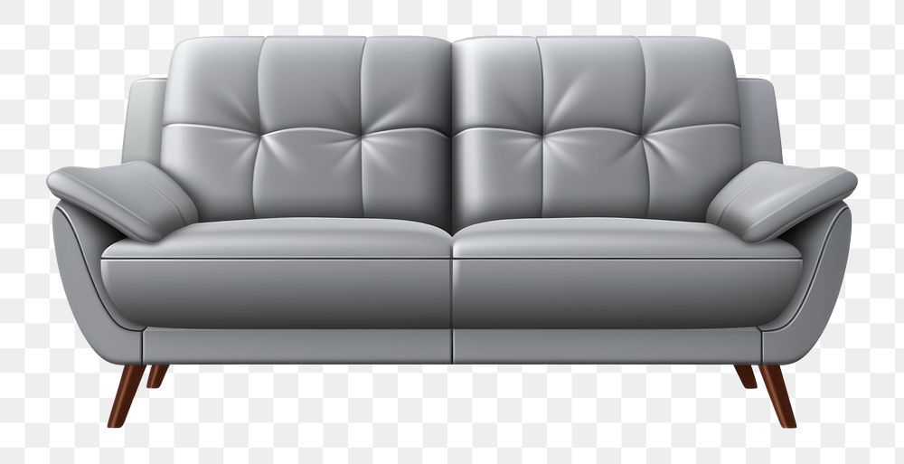 PNG Sofa furniture armchair cushion. AI generated Image by rawpixel.
